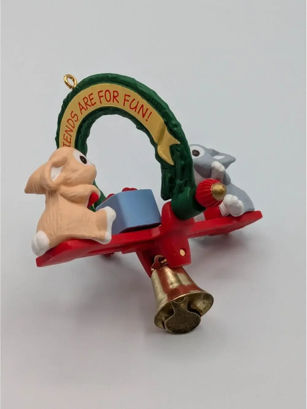 Hallmark Keepsake Friends Are Fun 1991, Features Movement, Vintage Ornament